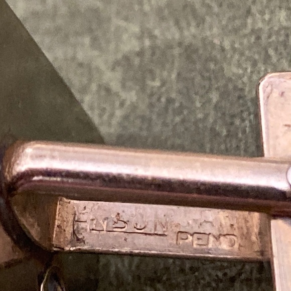 Vintage Anson Brushed Gold Art Deco Cufflinks – Patent Pending - Picture 6 of 6